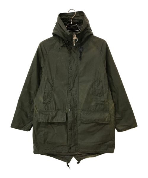 Barbour（バブアー）Barbour (バブアー) MARGARET HOWELL (マーガレットハウエル) 18AW WAXED COTTON フィッシュテールパーカー オリーブ サイズ:Sの古着・服飾アイテム