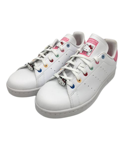 adidas（アディダス）adidas (アディダス) STAN SMITH J HELLO KITTY ローカットスニーカー ホワイト サイズ:US4の古着・服飾アイテム