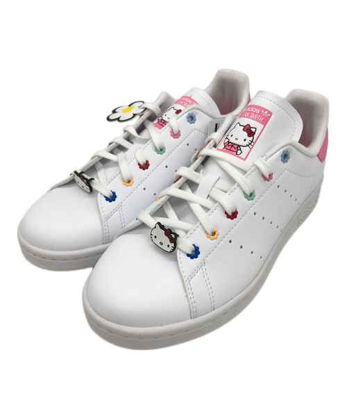 adidas（アディダス）adidas (アディダス) STAN SMITH J HELLO KITTY ローカットスニーカー ホワイト サイズ:US4の古着・服飾アイテム