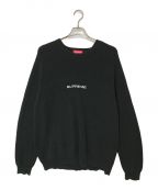 SUPREMEシュプリーム）の古着「18SS Chest Stripe Raglan Sweater」｜ブラック