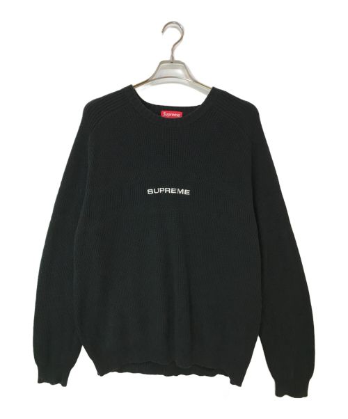 SUPREME（シュプリーム）SUPREME (シュプリーム) 18SS Chest Stripe Raglan Sweater ブラック サイズ:XLの古着・服飾アイテム