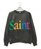 SAINT MICHAELセントマイケル）の古着「22AW COLOFUL SAINT CRW SWT」｜グレー