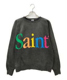 SAINT MICHAEL（セントマイケル）の古着「22AW COLOFUL SAINT CRW SWT」｜グレー