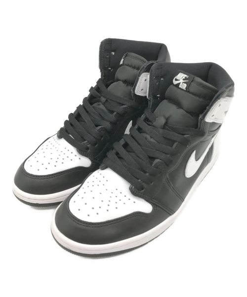 NIKE（ナイキ）NIKE (ナイキ) AIR JORDAN 1 RETRO HIGH OG(エアジョーダン 1 レトロ ハイ オリジナル/)ハイカットスニーカー BLACK/WHITE-WHITE サイズ:US9の古着・服飾アイテム