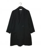 ETHOSENSエトセンス）の古着「MUFFLER COLLAR COAT」｜ブラック