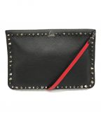 Christian Louboutinクリスチャン・ルブタン）の古着「LOUBI CLUTCH 2WAYクラッチバッグ」｜ブラック