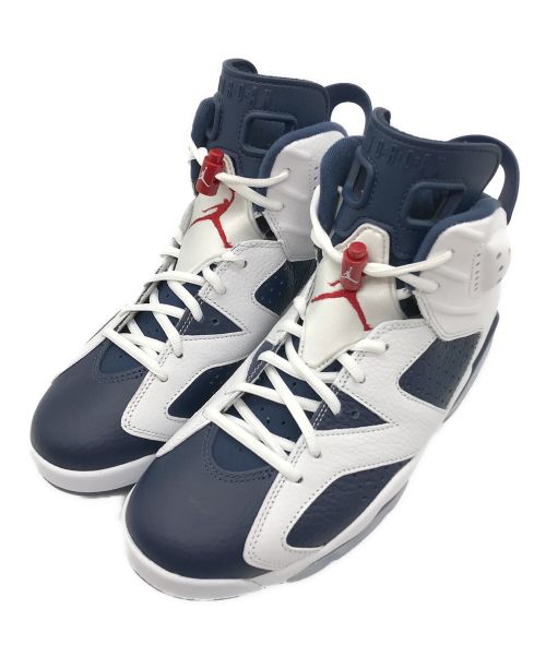 NIKE（ナイキ）NIKE (ナイキ) AIR JORDAN 6 RETRO(エア ジョーダン 6 レトロ)/ ハイカットスニーカー WHITE/VARSITY RED-MI サイズ:US9.5の古着・服飾アイテム