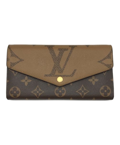 LOUIS VUITTON（ルイ ヴィトン）LOUIS VUITTON (ルイ ヴィトン) ジャイアントモノグラムリバース ポルトフォイユ・サラ 長財布 ブラウン サイズ:-の古着・服飾アイテム