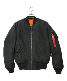 ALPHA INDUSTRIES（アルファインダストリーズ）の古着「MA-1 フライトジャケット Japanスペック」｜ブラック