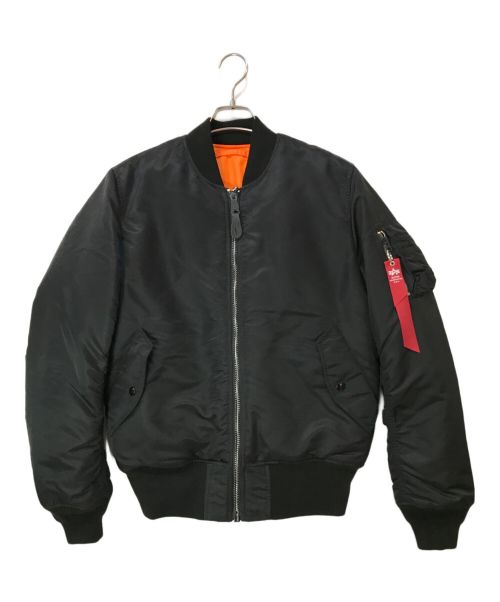 ALPHA INDUSTRIES（アルファインダストリーズ）ALPHA INDUSTRIES (アルファインダストリーズ) MA-1 フライトジャケット Japanスペック ブラック サイズ:Lの古着・服飾アイテム