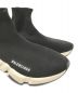 中古・古着 BALENCIAGA (バレンシアガ) SPEED TRAINER ニット スニーカー ブラック サイズ:US8：15000円