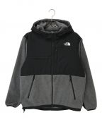 THE NORTH FACEザ ノース フェイス）の古着「デナリ フーディ(Denali Hoodie)/フリースジャケット」｜グレー×ブラック