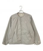 DANTONダントン）の古着「INSULATION JACKET ノーカラーインサレーションジャケット」｜グレー