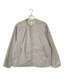 DANTON（ダントン）の古着「INSULATION JACKET ノーカラーインサレーションジャケット」｜グレー