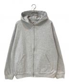 LOS ANGELES APPARELロサンゼルスアパレル）の古着「14OZ HEAVY ZIP-UP HOODIE ジップパーカー」｜グレー