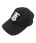 BURBERRY（バーバリー）の古着「Monogram Motif Cotton Jersey Baseball Cap キャップ」｜ブラック