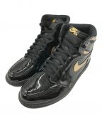 NIKEナイキ）の古着「AIR JORDAN 1 RETRO HIGH OG(エア ジョーダン 1 レトロ ハイ オリジナル)/ハイカットスニーカー」｜BLACK/METALLIC GOLD-