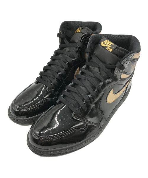 NIKE（ナイキ）NIKE (ナイキ) AIR JORDAN 1 RETRO HIGH OG(エア ジョーダン 1 レトロ ハイ オリジナル)/ハイカットスニーカー BLACK/METALLIC GOLD- サイズ:US12の古着・服飾アイテム