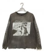 SAINT MICHAEL×Denim Tearsセントマイケル×デニムティアーズ）の古着「21AW LS TEE SAINT YOUTH 長袖 カットソー」｜グレー