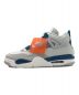 NIKE (ナイキ) AIR JORDAN 4 RETRO(エアジョーダン 4 レトロ)/ローカットスニーカー OFF-WHITE/MILITARY BLUE サイズ:US10.5：27000円