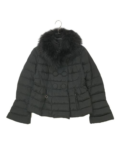 MONCLER（モンクレール）MONCLER (モンクレール) KELLYFUR GIUBBOTTO ダウンジャケット ブラックの古着・服飾アイテム