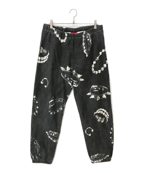 SUPREME（シュプリーム）SUPREME (シュプリーム) 20FW Studded Collars Sweatpant ブラック サイズ:Lの古着・服飾アイテム