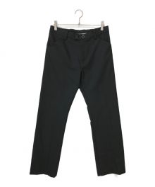 SUNSEA（サンシー）の古着「N.M OXFORD w/耳 TEKETEKE LONG PANTS」｜ブラック