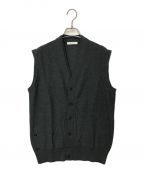 LEMAIREルメール）の古着「SLEEVELESS TWISTED CARDIGAN」｜グレー