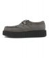 TUK (ティーユーケー) suede low sole creeper シューズ ブラック×グレー サイズ:9：9000円