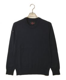 BRIEFING（ブリーフィング）の古着「EX FINE MERINO CREW NECK KNIT（エクストラファインメリノクルーネックニット）」｜ネイビー