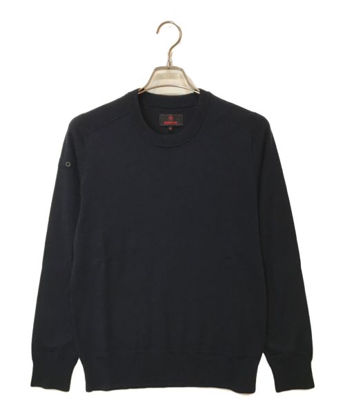 BRIEFING（ブリーフィング）BRIEFING (ブリーフィング) EX FINE MERINO CREW NECK KNIT（エクストラファインメリノクルーネックニット） ネイビー サイズ:Mの古着・服飾アイテム