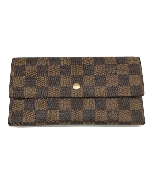 LOUIS VUITTON（ルイ ヴィトン）LOUIS VUITTON (ルイ ヴィトン) ポルトトレゾール・インターナショナル 長財布 ブラウン サイズ:-の古着・服飾アイテム