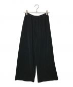 GOOD GRIEF!グッドグリーフ）の古着「Velor Wide Pants with Suspen」｜ブラック