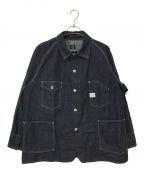 POST O'ALLSポストオーバーオールズ）の古着「Engineer's Jacket （エンジニア ジャケット）: 10oz. indigo denim」｜インディゴ