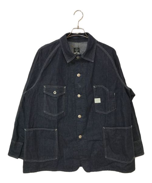 POST O'ALLS（ポストオーバーオールズ）POST O'ALLS (ポストオーバーオールズ) Engineer's Jacket （エンジニア ジャケット）: 10oz. indigo denim インディゴ サイズ:XLの古着・服飾アイテム