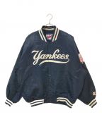 STARTERスターター）の古着「90s yankees スタジャン」｜ネイビー