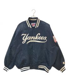 STARTER（スターター）の古着「90s yankees スタジャン」｜ネイビー