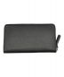 EMPORIO ARMANI (エンポリオアルマーニ) ZIP AROUND WALLET MAXI PEBBLE ブラック サイズ:-：7000円