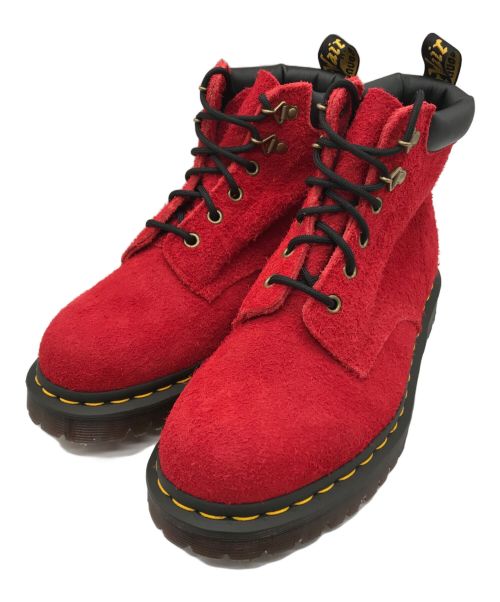 Dr.Martens（ドクターマーチン）Dr.Martens (ドクターマーチン) 939 Ben Suede Padded Collar Lace Up 5ホール ブーツ レッド サイズ:UK8の古着・服飾アイテム