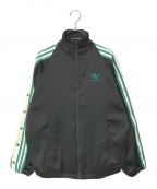 adidasアディダス）の古着「ADIBREAK TRACK TOP SATIN JACKET」｜ブラック