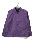 stussyステューシー）の古着「CRUIZE COACH JACKET」｜パープル