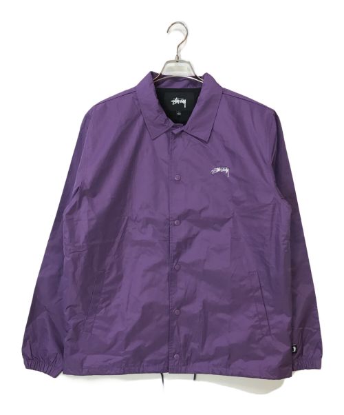 stussy（ステューシー）stussy (ステューシー) CRUIZE COACH JACKET パープル サイズ:Lの古着・服飾アイテム