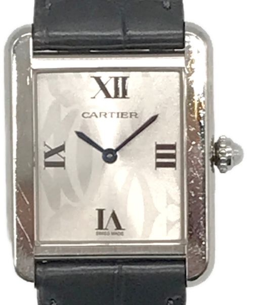 Cartier（カルティエ）Cartier (カルティエ) タンクソロSM リストウォッチ シルバー サイズ:-の古着・服飾アイテム