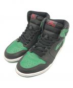 NIKEナイキ）の古着「AIR JORDAN 1 RETRO HIGH OG(エアジョーダン 1 レトロ ハイ オリジナル)/ハイカットスニーカー」｜BLACK/PINE GREEN-WHI