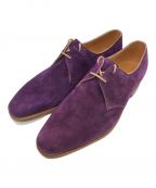 JOHN LOBB×PAUL SMITHジョンロブ×ポールスミス）の古着「WILLOUGHBY スウェード プレーントゥシューズ」｜パープル