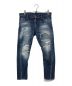 DSQUARED2（ディースクエアード）の古着「23SS SEXY TWIST JEAN クラッシュ＆リメイク加工 ジーンズ」｜インディゴ