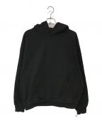 LOS ANGELES APPARELロサンゼルスアパレル）の古着「14oz HEAVY FLEECE HOODED PULLOVER」｜ブラック