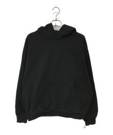 LOS ANGELES APPAREL（ロサンゼルスアパレル）の古着「14oz HEAVY FLEECE HOODED PULLOVER」｜ブラック