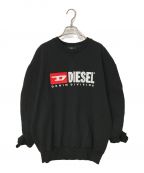 DIESELディーゼル）の古着「袖ギャザーロゴスウェット」｜ブラック