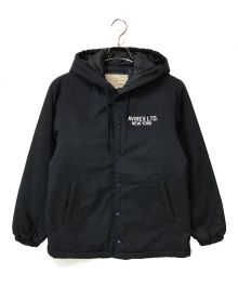 AVIREX（アヴィレックス）の古着「HOODED COACH JACKET」｜ネイビー